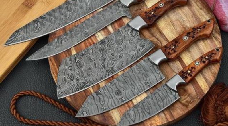 Hand Forged Damascus Chef Knives